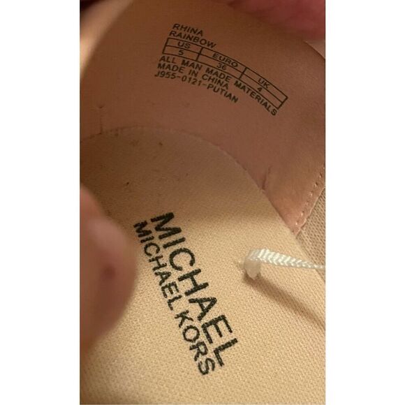 Michael Kors Ombre Pastel Glitter Slip On Sneakers Size 5.5. - Picture 6 of 6